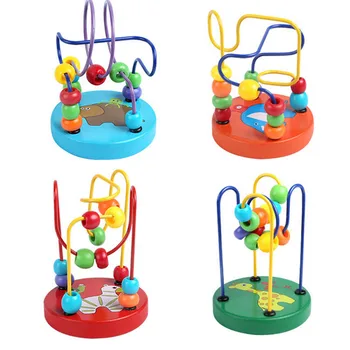 KARŠTO vaikų žaislai, kūdikių lėlės vaikų Švietimo žaislas karoliukai string karoliukų žaidimas Mini aplink gyvūnų važiuoklės Daug stilių atsitiktinai