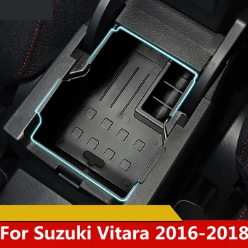Už Suzuki Vitara 2016-2018 Automobilių Centriniu Porankiu Storage Box Konsolė Porankis Plokštelės Laikiklį Atveju Palle Vidaus apdaila