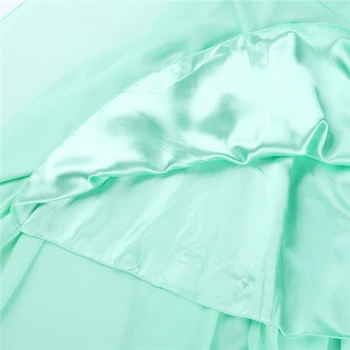 Karšto pardavimo Elegantiškas Moteris Apynasrio Kaklo, Rankovių High-low Šifono Suknelės Vestidos Kokteilis Ponios Gimtadienio Vasaros Suknelė