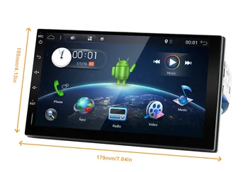 DSP Automobilio Radijas Stereo Grotuvas GPS Navigaciją 1 Din Android 10.0 Universalus 4G RAM 64G ROM Brūkšnys Pc Vaizdo WIFI USB 1din BT