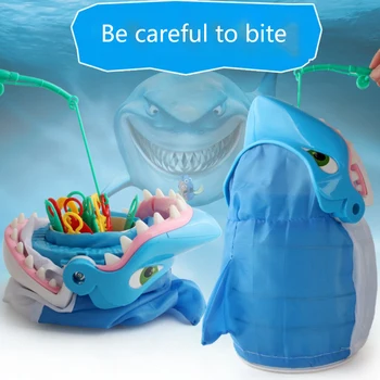 Naujas interaktyvus žaidimas žvejybos didysis baltasis ryklys darbalaukio kramtymas vertus ryklys visą maggot žaislas, skirtas vaikų gimtadienio dovana