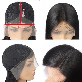 KISSU ilgą peruką 28 30 32 colių kaulų tiesiai nėriniai priekiniai perukas 13x4x1 nėrinių priekinės perukas Brazilijos nėriniai priekiniai žmogaus plaukų perukai moterims