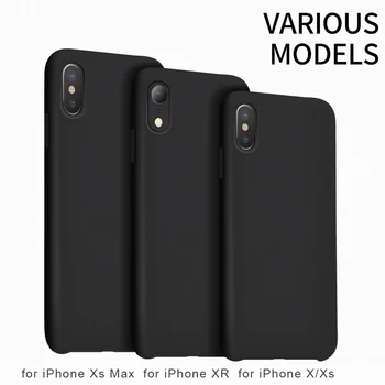 HOCO Originalus Skystu Silikonu Atveju iPhone Xs Max Padengti Minkšta ir Smūgio Absorbcijos 4 Spalvos