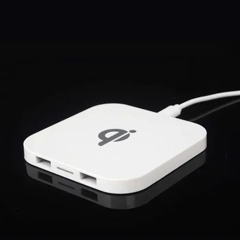 EtopLink Qi Įkroviklis Q8 Belaidžio Kroviklio įkrovimo Motina Dual USB Kroviklis skirtas 