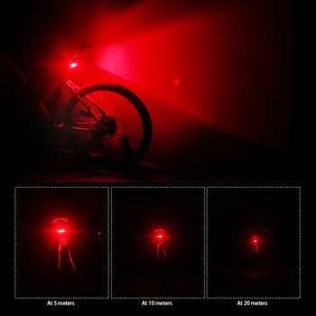 Naktį Važinėti Motociklu FatBike Dviračių užpakalinis žibintas LED Super Light Su USB Įkrovimo Saugos Mirksi Galiniai Luz De La Bici