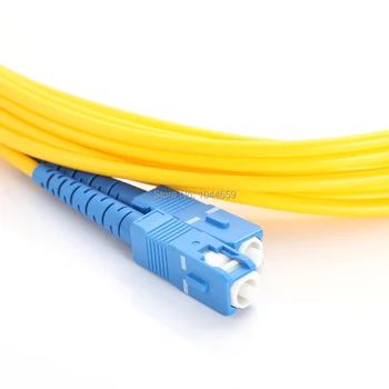 3 Metrų 9/125 SM LC Duplex/PC SC/PC LC-SC Fiber Optic Patch Cord Jumper Kabelis Fiber Optic Patch Cord už Wide Area Networks