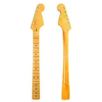 Blizgesys-22 VNT. elektrinės gitaros kaklo rankena Klevas fingerboard Strat Stratocaste be nugaros centrinės linijos ST Gitara priedai