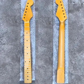 Blizgesys-22 VNT. elektrinės gitaros kaklo rankena Klevas fingerboard Strat Stratocaste be nugaros centrinės linijos ST Gitara priedai