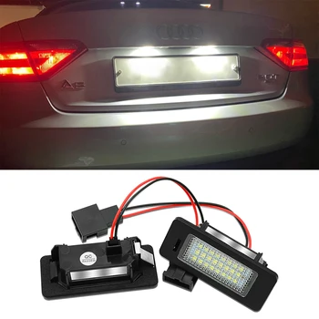 Automobilio LED Skaičius Licenciją Plokštelės Šviesos Lempos Jokios Klaidos Audi A4 B8 A5 Q5 S5, TT A1 S4 A6 A7 2008-2013 m. PASSAT 5D r36 08