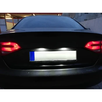 Automobilio LED Skaičius Licenciją Plokštelės Šviesos Lempos Jokios Klaidos Audi A4 B8 A5 Q5 S5, TT A1 S4 A6 A7 2008-2013 m. PASSAT 5D r36 08