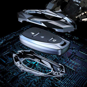 Cinko Lydinys Automobilio Nuotolinio Smart Key Key Chain Case Cover Fob Už 