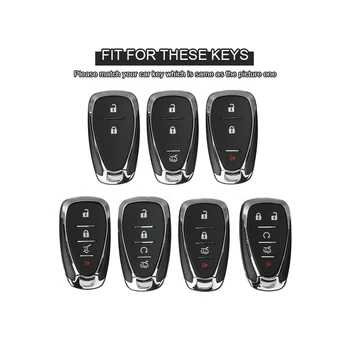Cinko Lydinys Automobilio Nuotolinio Smart Key Key Chain Case Cover Fob Už 
