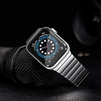 Metalo Nuorodą Diržu, Apple Watch SE Serijos 6 44mm 40mm, Nerūdijančio Plieno Žiūrėti Juostoje 