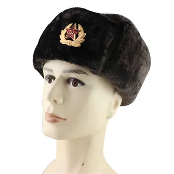 2019 Naujas stilius rusijos Armijos Karinės Kepurės Pilotas Skrybėlę Policijos Skrybėlę Žiemos Vyrų Sniego Kepurė su Earmuffs minkštas vyrų 08