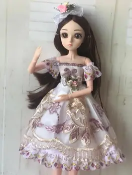 38cm BJD Doll Nustatyti Realius Išskirtinį Mielas Žaislai Vaikams, Dovana Merginų Makiažas Cosplay Lėlės Accesoires