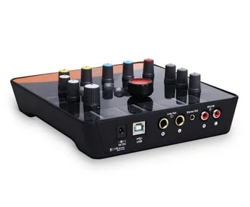 PIKTOGRAMA upod pro Profesinės išorinė garso plokštė, 2 mic-In)/1 gitara-In, 2-Out USB Įrašymo Sąsaja,Plug and play, o ne vairuotojas