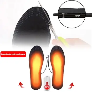 2020 USB Šildomi Vidpadžiai Koja Šilčiau Vidpadžiai Elektra Šildomas Batų Vidpadžiai Šiltos Kojinės Kojų Šildytuvas Lauko Sporto Šildymo Vidpadžiai