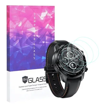 3 Pack TicWatch Pro 3 GPS Smartwatch Grūdintas Stiklas Screen Protector 9H Apsauginės Plėvelės Atsparus Įbrėžimams Kovos su Sudužti Guard