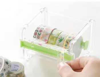 Raštinės Reikmenys Izoliacine Juosta Pjovimo Washi Tape Saugojimo Organizatorius Cutter Office Tape Dispenser Raštinės Reikmenys