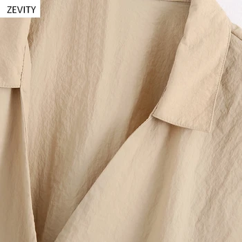 Zevity Naujas Moterys tiesiog vientisa spalva hem elastiniai atsitiktinis kimono smock ponios palaidinė trumpomis rankovėmis chic femininas marškinėliai topai LS6781