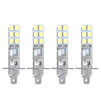 4pcs H1 6000K LED Rūko žibintų Automobilių Žibintų Balta COB LED Žibintų Hi/Lo Šviesos Lemputės Tolimosios Universalus 12V Transporto priemonės