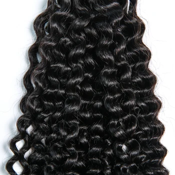 Bigsophy Brazilijos Plaukų Banga Ryšulių Afro Keistą Garbanoti Plaukai Žmogaus Plaukų Ryšulių Garbanotas 8-28 26 colių Natūralių Spalvų Remy Plaukų
