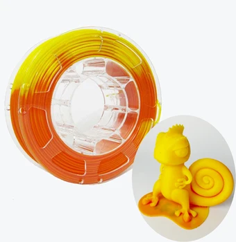 3D Spausdintuvas Gijų Spalva Keičiasi su Temperatūra, PLA Gijų 1.75 mm +/- 0.03 mm, 2.2 £ (1KG), Apelsinų-iki Geltonos