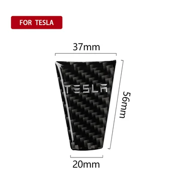 Už Tesla Model S Modelis X Automobilio Vairo Dekoratyviniai Lipdukai, Auto Interjero Anglies Pluošto Apsaugines Dekoro Automobilių Reikmenys