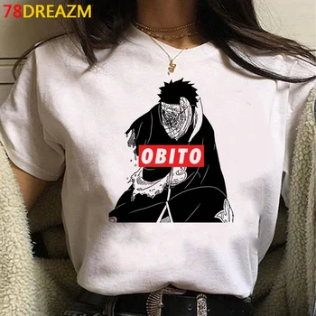 Naruto Akatsuki Sasuke Itachi drabužiai vyrams, hip-hop estetinės grafinis tees streetwear atsitiktinis viršų tees drabužiai, balti marškinėliai