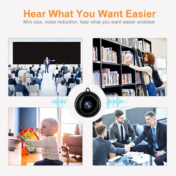 Belaidžio wifi Mini IP vaizdo Kamera 1080P HD infraraudonųjų SPINDULIŲ Naktinio Matymo Mikro Kamera, pradžia Saugumo priežiūra, WiFi Kūdikio stebėjimo Kamera