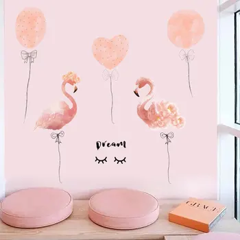 40*60cm sienų lipdukai flamingo lipdukai kambarį apdaila INS-Stiliaus Miegamojo Bendrabutyje decoracion habitacion 3 stilius