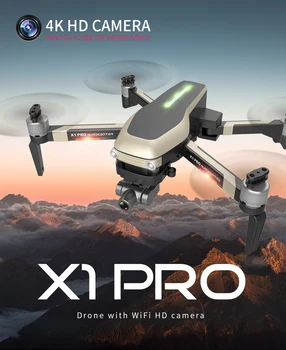 Kalione X1 PRO GPS Drone 4K ZOOM Fotoaparatas Dvi Ašis Stabili Gimbal 5G WIFI, SD Kortelės 25 min RC Quadcopter Profesinės Dron žaislai
