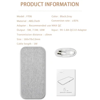 URVNS Dual Belaidžio Kroviklio 5 Ritės Qi Greito Įkrovimo Pagalvėlę iPhone 12 11 Pro XS Max Samsung Note 10 S20 AirPods Xiaomi Mi 10