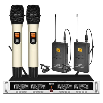 Orbanas profesionalių belaidžių mikrofonų sistema keturis konferencija mikrofonai studija konferencijų salė kalbėjimo mikrofonas, wireless