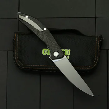 ŽALIOJI ERŠKĖČIŲ SIGMA sulankstomas peilis M390 peiliukų Titano PLG rankena lauko kempingas medžioklės virtuvės kišenėje vaisių dovanų peiliai EDC įrankiai
