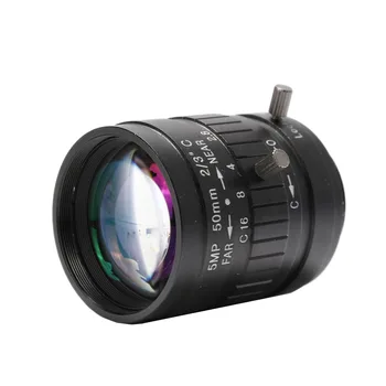 50mm Zoom Objektyvas Fiksuoto Židinio Vadovas CS Kalno CCTV Lens VAIZDO Kamera Pramonės Mikroskopu Vadovas Iris Objektyvas