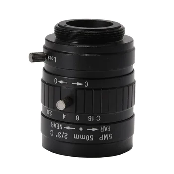 50mm Zoom Objektyvas Fiksuoto Židinio Vadovas CS Kalno CCTV Lens VAIZDO Kamera Pramonės Mikroskopu Vadovas Iris Objektyvas