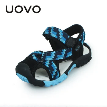 UOVO Foorwear 2020 Prekės Vasaros Paplūdimio Sandalai Berniukų Ir Mergaičių Batų Kvėpuojantis Atsitiktinis Sporto Šlepetės Bamblys #25-35