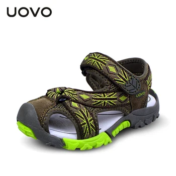 UOVO Foorwear 2020 Prekės Vasaros Paplūdimio Sandalai Berniukų Ir Mergaičių Batų Kvėpuojantis Atsitiktinis Sporto Šlepetės Bamblys #25-35