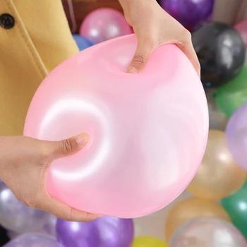 100 VNT./daug 10inch 1.5 g Pearlized balionai Helio Vestuvių Papuošalai Metalo Kamuolys Kūdikio gimtadienio Žaislas Latekso Ballon