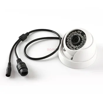 HD 720P 1080P IP Camera Dome infraraudonųjų SPINDULIŲ Naktinio Matymo P2P Tinklo 