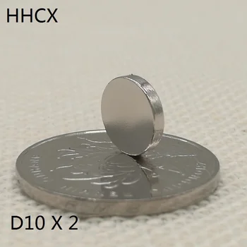 100vnt/daug Disko magnetas 10x2 N35 Magnetas 10*2 Magnetai 10 x 2 garsiakalbių