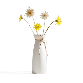 Keramikos Džiovintų Gėlių Vaza Baltųjų Gėlių Vaza Įdėta Moderni Balto Stalo Vazos Kambarį, Namų Dekoravimo, Ornamentų Vazos