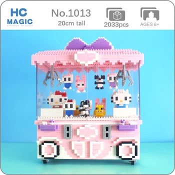 HC 1013 Rožinė Įrašą Lėlės Mašina Katė Panda Antis Gyvūnų 3D Modelį 