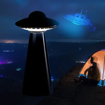 UFO Dizaino USB Įkraunamas LED Stalo Lempa Pritemdomi Skaityti nemirgantis Šviesos Smart Naktį, Šviesos, Naktiniai staleliai, Lempa Studentų Vaikai