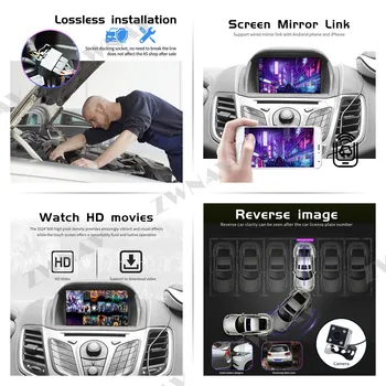 Android 10.0 Automobilio DVD Grotuvas GPS Navigacija Ford Fiesta MK7 2013-2016 m. Automobilio Radijo grotuvas Auto Video stereo Multimedijos galvos vienetas