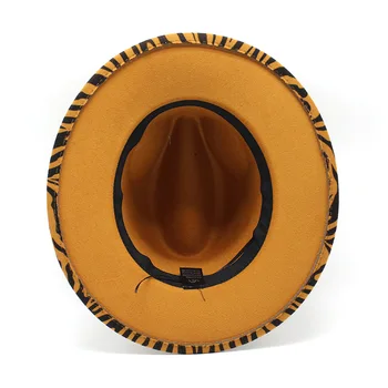 2020 m. žiemos fedora skrybėlės moterims mados Vienodo pločio Kraštų Panama Vilnos Veltinio Džiazo Fedoras Skrybėlę vyrų vilnos Skrybėlę