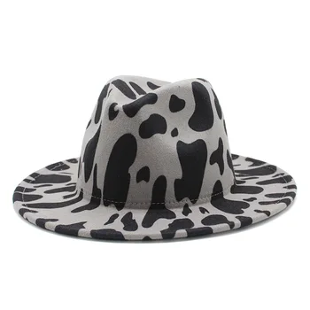 2020 m. žiemos fedora skrybėlės moterims mados Vienodo pločio Kraštų Panama Vilnos Veltinio Džiazo Fedoras Skrybėlę vyrų vilnos Skrybėlę