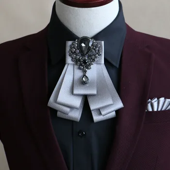Originalaus Dizaino Bowties Drabužių Priedai Groomsmen Vestuvių Verslo Profesionalų Kartų Deimantų Britų Korėjos Peteliškę