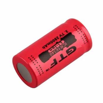 16340 Baterija 3.7 V 2800mAh 16340 CR123A Akumuliatoriai 3,7 V CR123 Laser Pen LED Žibintuvėlis 16340 Battria ES Įkroviklis